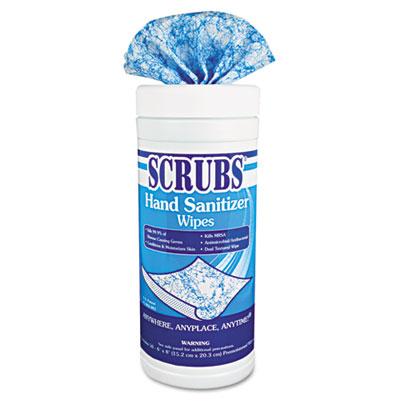 SCRUBS&reg; Antimicrobial Hand Sanitizer Wipes
