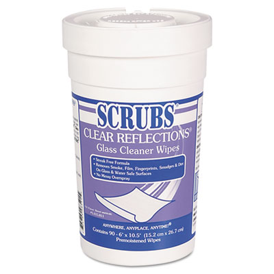 SCRUBS&reg; CLEAR REFLECTIONS&reg; Glass Cleaner Wipes