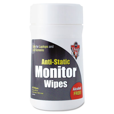 Dust-Off&reg; Premoistened Monitor Wipes