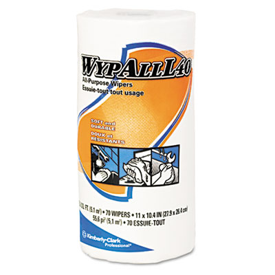 WypAll* L40 All-Purpose Cloth-Like Wipers in Regular Size Roll
