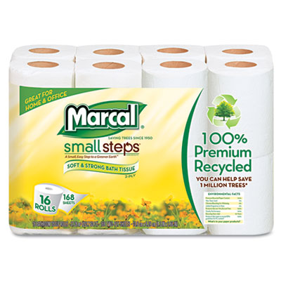 Marcal&reg; 100% Recycled Two-Ply Bathroom Tissue