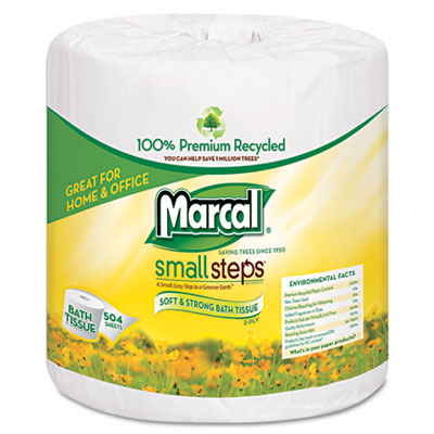 Marcal&reg; 100% Recycled Two-Ply Bathroom Tissue