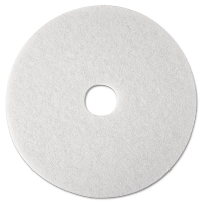 3M White Super Polish Floor Pads 4100