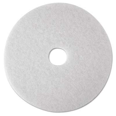 3M White Super Polish Floor Pads 4100