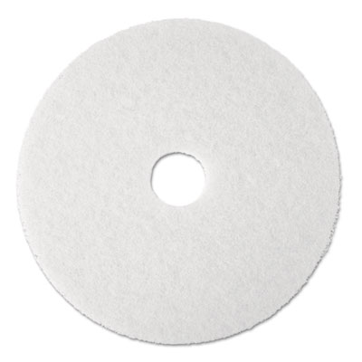 3M White Super Polish Floor Pads 4100