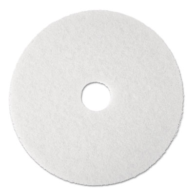 3M White Super Polish Floor Pads 4100