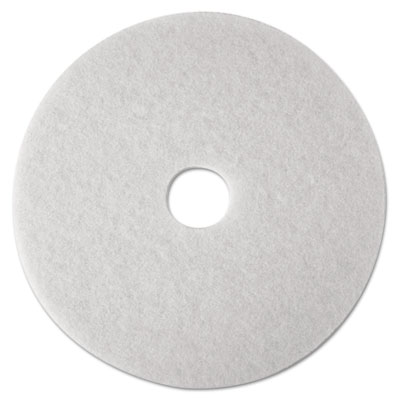 3M White Super Polish Floor Pads 4100