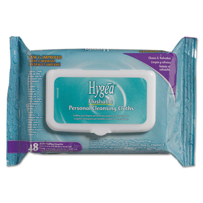 Sani Professional&reg; Hygea&reg; Flushable Personal Cleansing Wipes