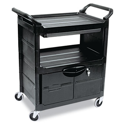 Rubbermaid&reg; Commercial Utility Cart with Locking Doors