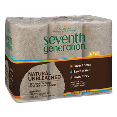 Seventh Generation&reg; Natural Unbleached 100% Recycled Paper Towels