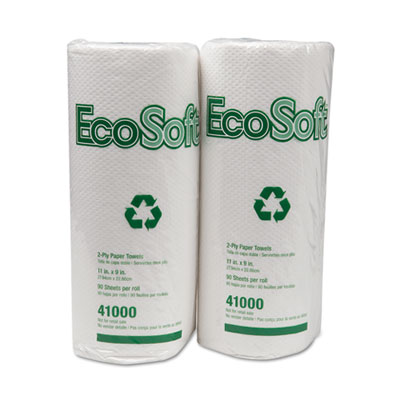 Wausau Paper&reg; EcoSoft&reg; Household Roll Towels
