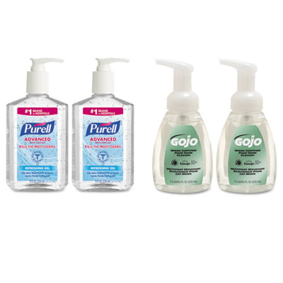 PURELL&reg; and GOJO&reg; Advanced Hand Sanitizer/Hand Soap Kit