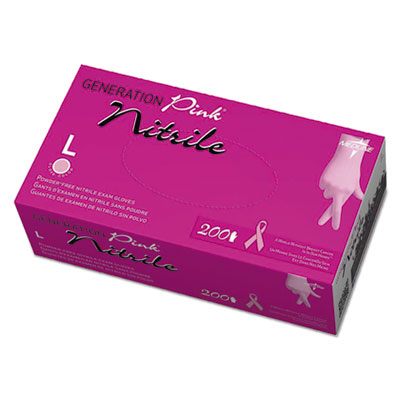 Medline Generation Pink&reg; Nitrile Exam Gloves