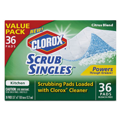 Clorox&reg; Kitchen ScrubSingles&trade; Scrubbing Pads