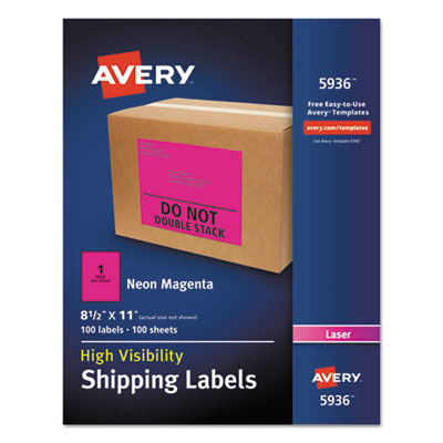 Avery&reg; Neon Shipping Label