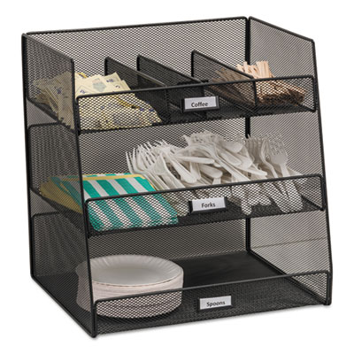 Safco&reg; Onyx&trade; Breakroom Organizers