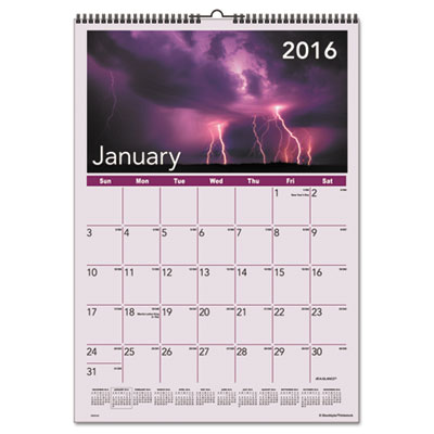 AT-A-GLANCE&reg; Mother Nature Monthly Wall Calendar