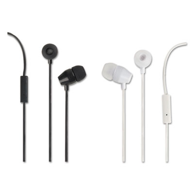 RCA&reg; Noise Isolating Earbuds with In-Line Microphone