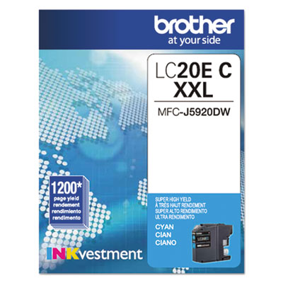 Brother&reg; LC20EBK, LC20EC, LC20EM, LC20EY Ink