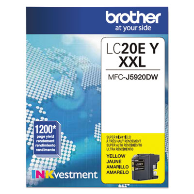 Brother&reg; LC20EBK, LC20EC, LC20EM, LC20EY Ink