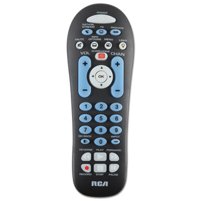 RCA&reg; Big Button Three-Device Universal Remote