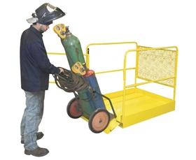 WORK PLATFORM WITH RAMP