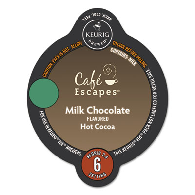 Cafe&acute; Escapes&reg; Milk Chocolate Hot Cocoa Vue&reg; Pack
