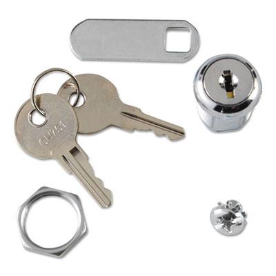 Rubbermaid&reg; Commercial Replacement Lock &amp; Key for Locking Janitor Cart Cabinet