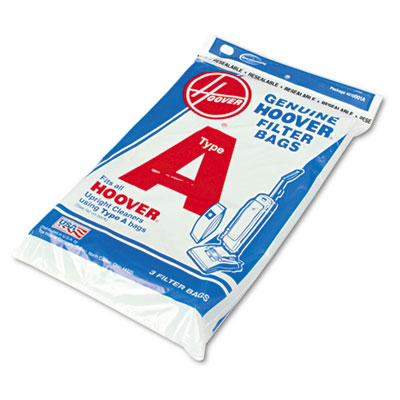 Hoover&reg; Commercial Elite&trade; Lightweight Bag-Style Type A Vacuum Replacement Bags, 3 Pack