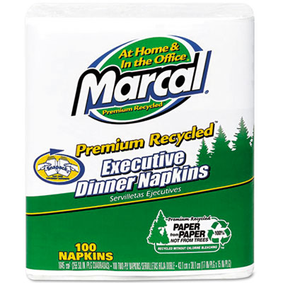 Marcal&reg; 100% Premium Recycled Executive Dinner Napkins