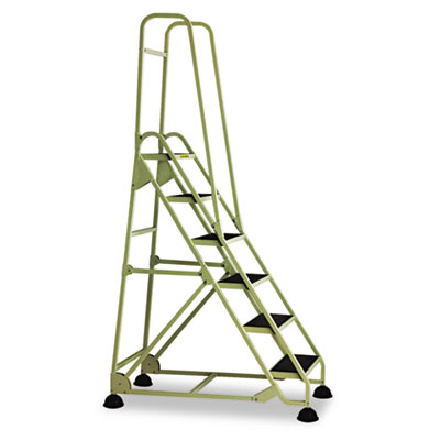Cramer&reg; &ldquo;Stop-Step&rdquo; Six-Step Aluminum Ladder with Double Handrail