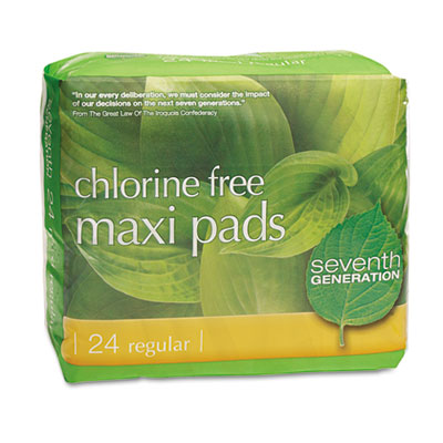 Seventh Generation&reg; Chlorine-Free Maxi Pads