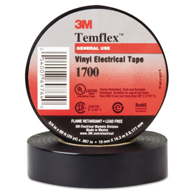 3M Temflex&trade; Vinyl Electrical Tape 1700 69764