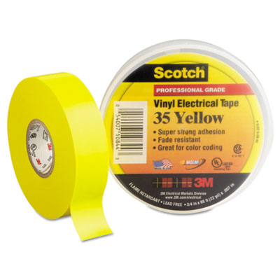 3M Scotch&reg; Vinyl Electrical Color Coding Tape 35 10844