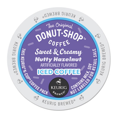 The Original Donut Shop&reg; Sweet &amp; Creamy Nutty Hazelnut Iced Coffee K-Cups&reg;