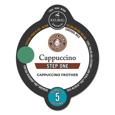 Barista Prima Coffeehouse&reg; Unsweetened 2-Step Cappuccino Vue&reg; Pack