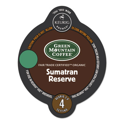 Green Mountain Coffee Roasters® Fair Trade Organic Sumatran Reserve Coffee Vue Pack Green Mountain Coffee Roasters® Fair Trade Organic Sumatran Reserve Coffee Vue Pack