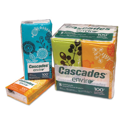 Cascades Facial Tissue Pocket Packs