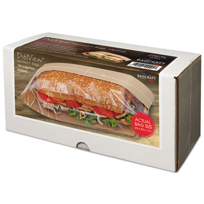 Bagcraft Papercon&reg; Dubl View&reg; Sandwich Bags