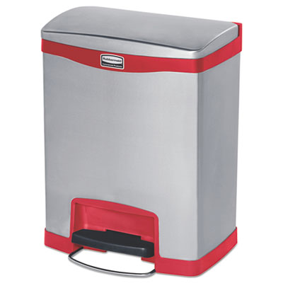 Rubbermaid&reg; Commercial Slim Jim&reg; Stainless Steel Step-On Container