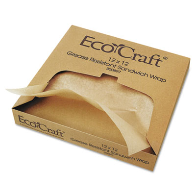 Bagcraft Papercon&reg; EcoCraft&reg; Grease-Resistant Paper Wrap &amp; Liner