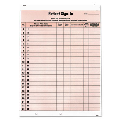 Tabbies&reg; Patient Sign-In Label Forms
