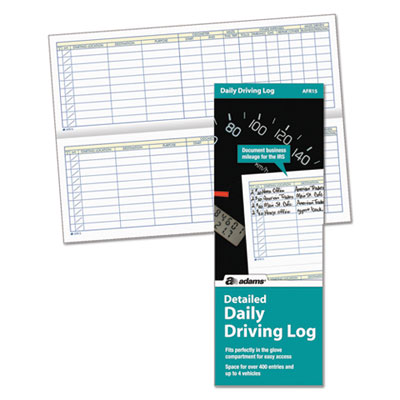 Adams&reg; Detailed Daily Driving Log