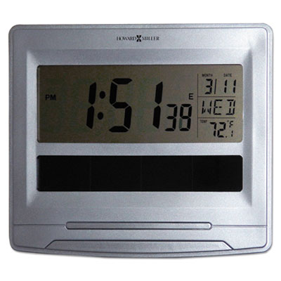 Howard Miller&reg; Solar Tech Desk/Wall Clock