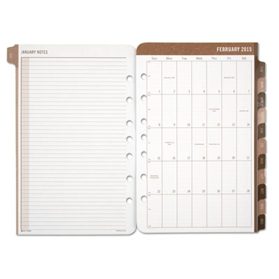 Day-Timer&reg; Sandalwood Two-Page-Per-Day Planner Refill