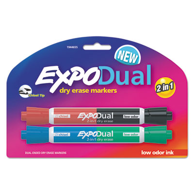 EXPO&reg; 2-in-1 Dry Erase Markers