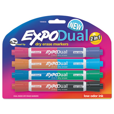 EXPO&reg; 2-in-1 Dry Erase Markers