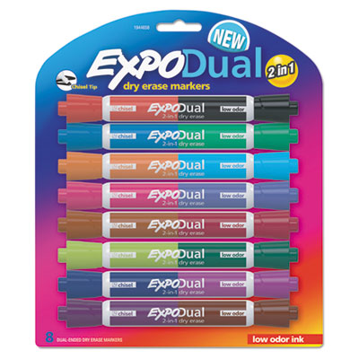 EXPO&reg; 2-in-1 Dry Erase Markers
