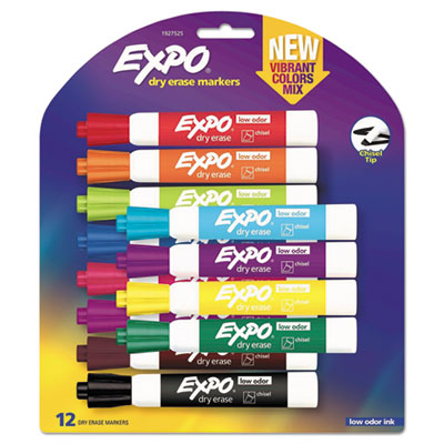 EXPO&reg; Low Odor Dry Erase Vibrant Color Markers