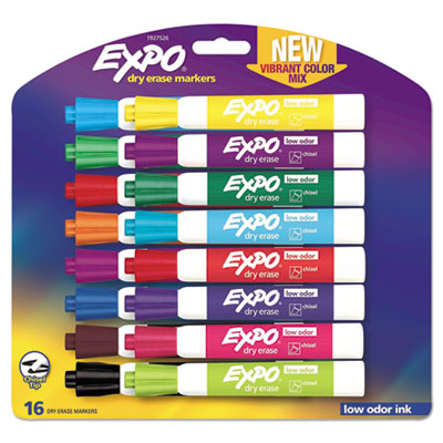 EXPO&reg; Low Odor Dry Erase Vibrant Color Markers